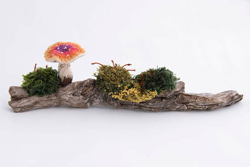Fly Agaric and moss sculpture